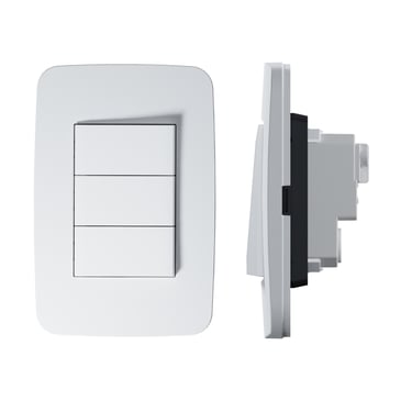  Interruptor triple Origen blanco 